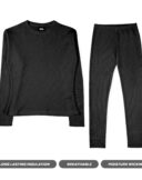 Thexact Cotton Thermal Underwear, Breathable Warm Base layer Soft Stretchy Tops and Bottoms - Image 3