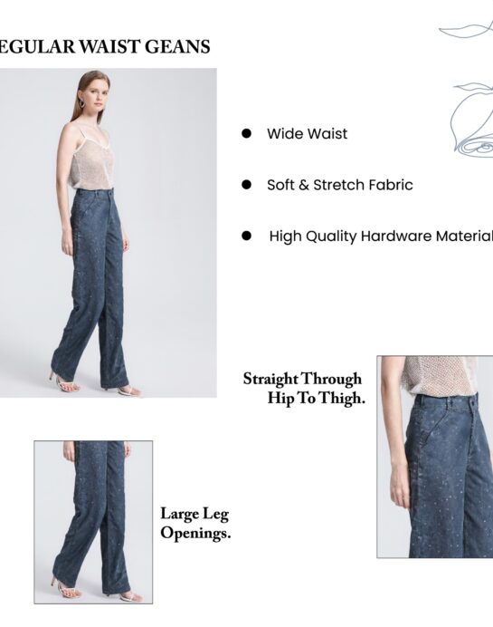 Thexact Womens Twill Wide Leg Joggers High Waist Relaxed Fit Comfy Everyday Pants - Image 2