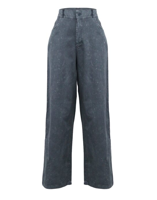 Thexact Womens Twill Wide Leg Joggers High Waist Relaxed Fit Comfy Everyday Pants - Image 3