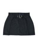 Thexact Womens Black Twill Mini Skirt Low Rise Buckle Detail Casual Streetwear Skirt - Image 2