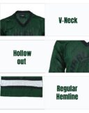 Thexact Mens Oversized T-Shirt Football Style, Quick Try Sport Full Sleeve Shirt - Image 3